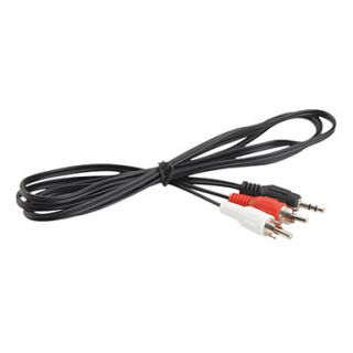 USD $ 3.99   3.5mm Male to 2 RCA Male AV Adapter Cable (150 cm),