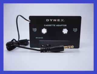 Dynex Cassette Adapter DX CA103 MP3 Player iPod iPhone Portable Music