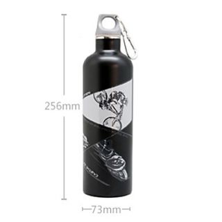 USD $ 21.69   600ML Sports Vacuum Bottle/Vacuum Flask(Black/Blue