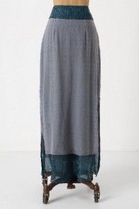Anthropologie by Tanvi Kedia Kajol Maxi Skirt Sz 6 Size New Silk