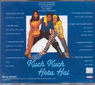 Kuch Kuch Hota Hai Sharhrukh Khan Kajol Bollywood Music CD