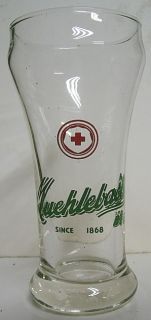 1940s Muehlebachs Beer Sham Pilsner Glass Kansas City MO