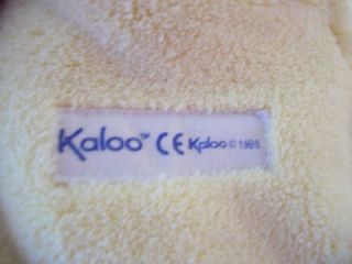 1998 Kaboo Yellow Plush Teddy Bear PAL Soft Fleece Lovey