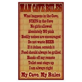 Wall Art  Posters  Man Cave Rules Poster