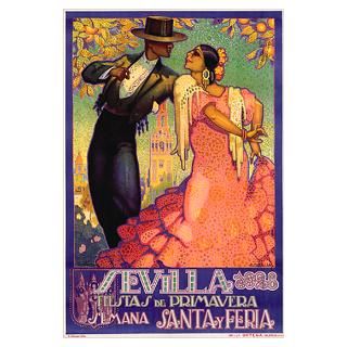 Sevilla, Vintage Poster, by Juan Dapena Parilla Poster