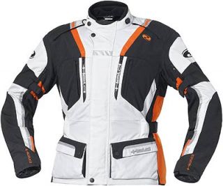 Held Motorradjacke Textil Jacke Hakuna Grau Orange M