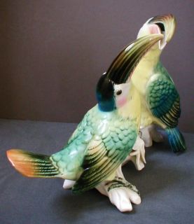 Vintage Karl Ens Porcelain Parrot Bird Figure Toucan