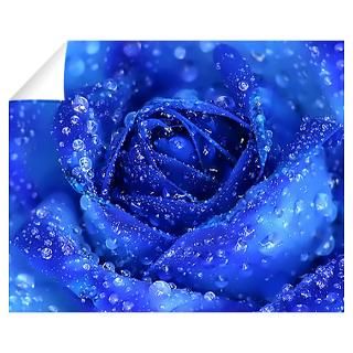 Wall Art  Wall Decals  Blue Rose Wall Decal