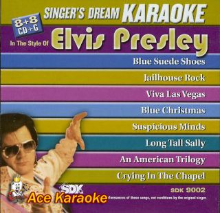 Singers Dream Karaoke CDG SDK9002 Elvis Presley Hits