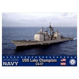 Wall Art  Posters  USS Lake Champlain CG 57 Poster