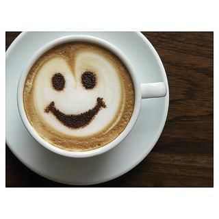 Wall Art  Posters  smiley coffee Poster