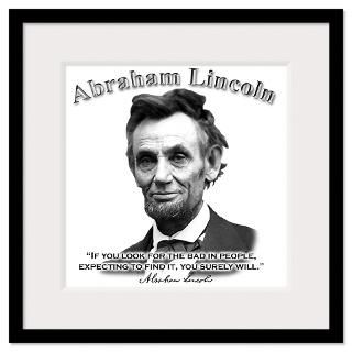 Abraham Lincoln quote 104 Framed Print