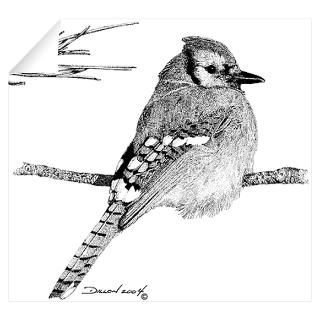 Wall Art  Wall Decals  Blue Jay Wall Decal