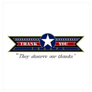 Wall Art  Posters  Thank You Troops Poster