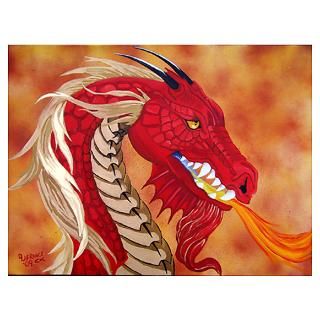 Wall Art  Posters  Red Dragon Poster