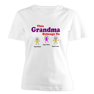 Gifts  3 T shirts  Personalized Grandma 3 girls Shirt