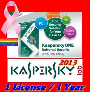 Kaspersky Internet Security 2013 Windows 8 Ready 1 Year 1 User License