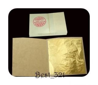 100 x Gold Leaf Sheets for Gilding Design Art