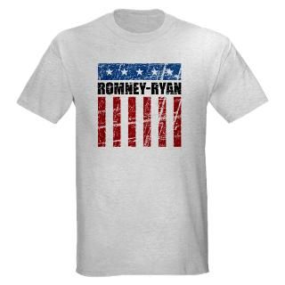 America T shirts  Romney Ryan 2012 Light T Shirt