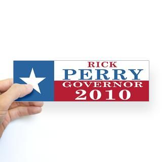 Stickers > Rick Perry 2010 Sticker (Bumper