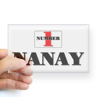 NUMBER ONE NANAY Rectangle Decal for $4.25