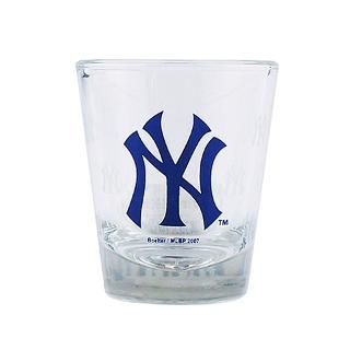 New York Yankees 2 oz. Satin Etch Collectible Shot Glass