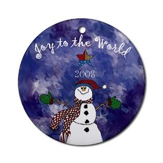 Joy to the World 2008 Snowman Ornament for $12.50