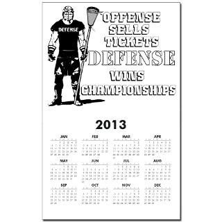 Lacrosse Defense Wins Champ 2 Calendar Print for $10.00