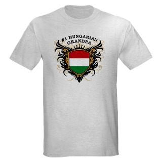 Number One Hungarian Grandpa T Shirt by pridegiftshop