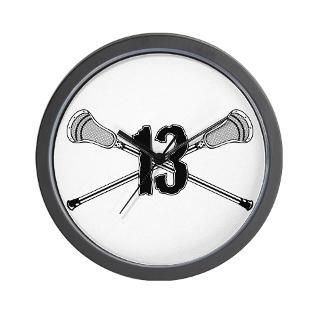 Lacrosse Number 13 Wall Clock for $18.00