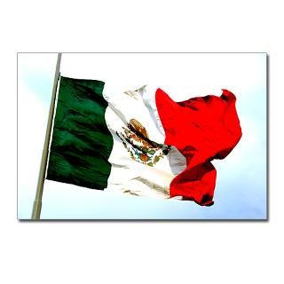 Paquete 8 postales de la Bandera de Mexico  La Ruta Azul