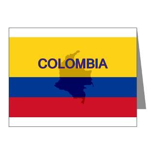 Colombia Note Cards  Colombian Flag Extra Note Cards (Pk of 10