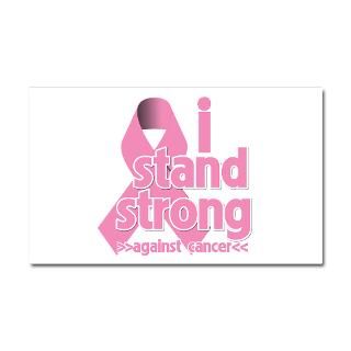 Car Accessories  Breast Cancer Stand Strong Car Magnet 20 x 12