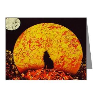 Gifts  Animals Note Cards  Coyote Sunset Note Cards (Pk of 10