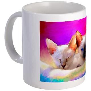 Cat Gifts  Cat Drinkware  Siamese kittens 11 oz Mug