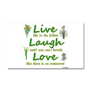 Laugh Car Accessories  Live life to the fullest Car Magnet 20 x 12