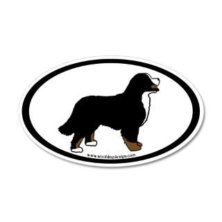 Bernese Mt. Dog (inner border) 20x12 Oval Wall Pee by Admin_CP4117350