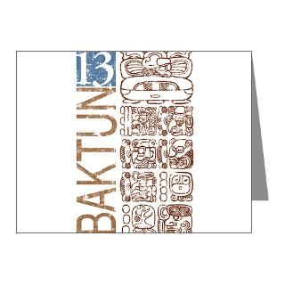 baktun 13 mayan calendar glyphs note cards