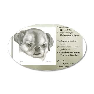 Brussels Griffon Gifts  Brussels Griffon Wall Decals  22x14 Oval