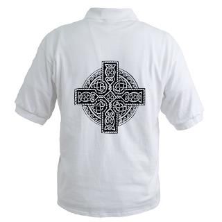 Celtic Cross 19 Polo Shirt Golf Shirt by bobbis_book