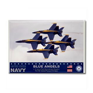 Blue Angels F 18 Hornet Rectangle Magnet for $4.50