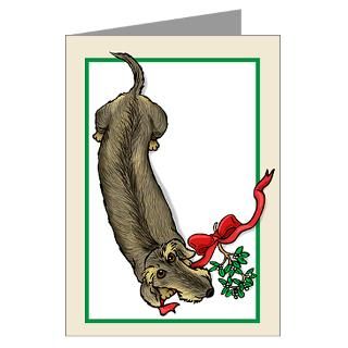 Greeting Cards  Wirehair Weiner Dog Xmas Greeting Cards (Pk of 20