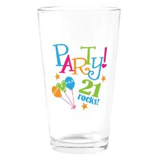 21 Year Old Birthday Party Drinking Glasses