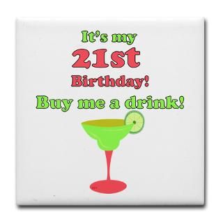 21St Birthday Drink Coasters  Buy 21St Birthday Beverage Coasters