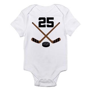 Hockey Player Number 25 Infant Bodysuit