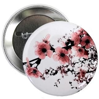 Artistic Gifts  Artistic Buttons  Cherry Blossoms 2.25 Button