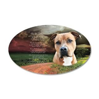 Wall Decals  Why God Made Dogs AmStaff 38.5 x 24.5 Oval Wall