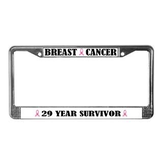 Breast Cancer 29 Year Survivor License Frame for $15.00