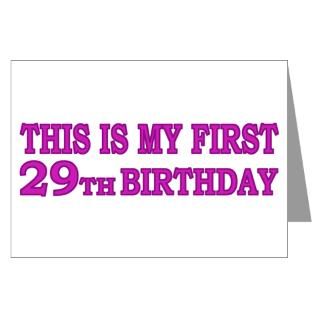 29Th Gifts > 29Th Greeting Cards > 1st 29th Birthday Greeting Cards