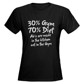 Body T shirts  30% Gym Womens Dark T Shirt